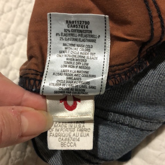 True Religion Becca Jeans Skinny Bootcut w/flap Earths Mystery - Picture 6 of 12